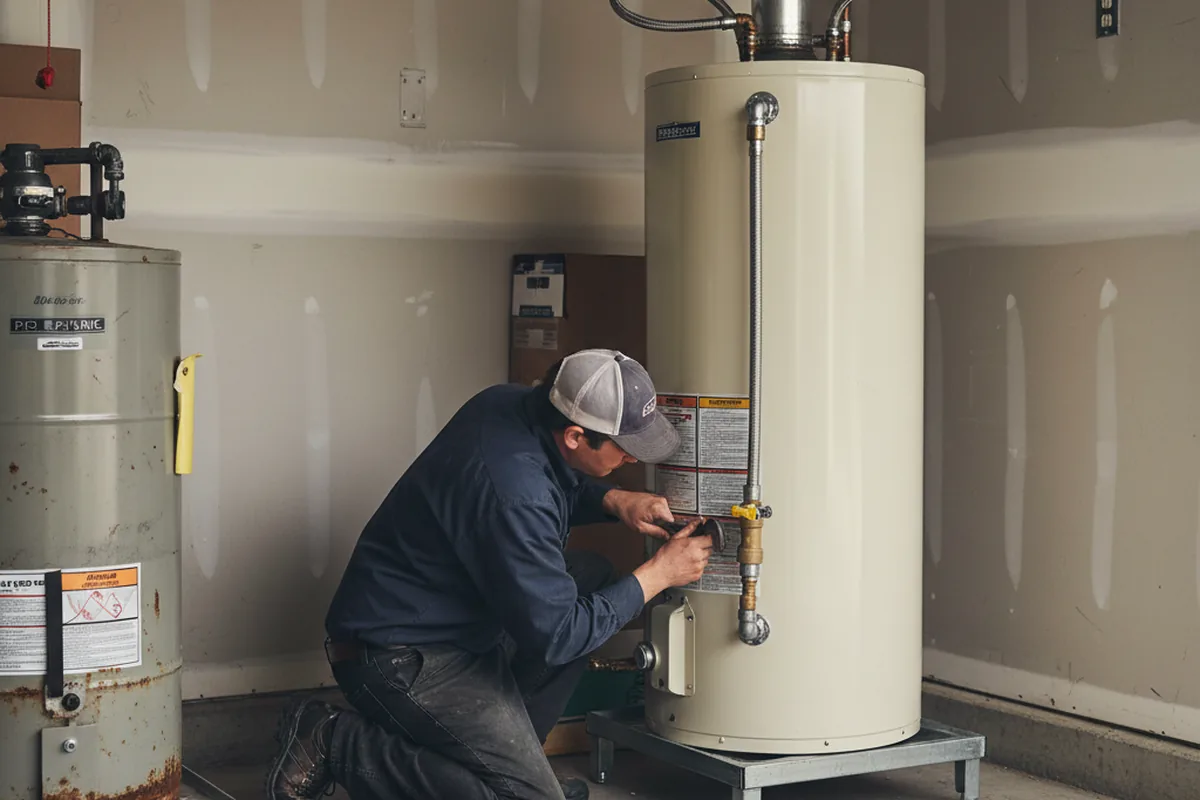 Water heater and shutoff valve replacement in Haralson
