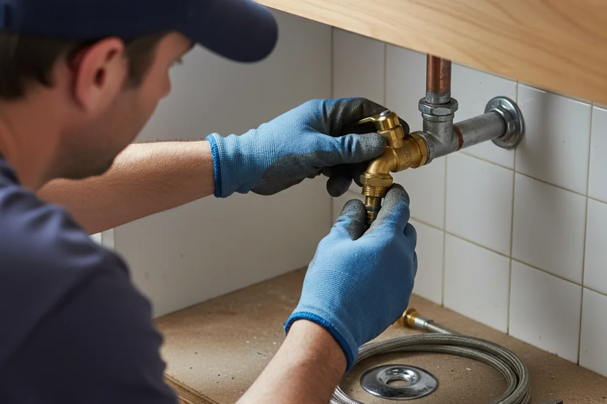 Shutoff valve and fitting work during Faucet and Fixture Repair in Haralson